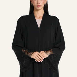 Casual Beige Abaya Set